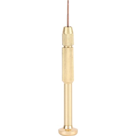 Tournevis Multifonction pour Montre et Lunettes, Outil de Réparation Accessoire (Type à Fente Dorée) (1/5)