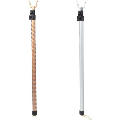 à vêtements télescopique extensible en aluminium 2 pièces (1/5)