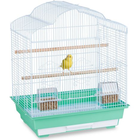 Jaula para pájaros con accesorios