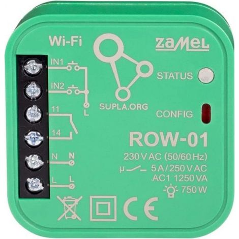 Récepteur Wi-Fi encastré - Modle ROW-01 - Compact - Contrôle distance - Installation facile (1/3)