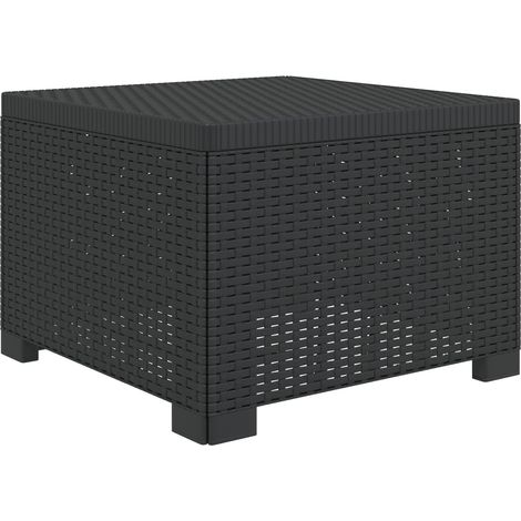 Maison Exclusive - 1-Sitzer Garten-Sofa Rattan-Look PP Anthrazit (1/5)