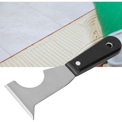 Flacher Spachtel aus Edelstahl, geeignet zum Entfernen von Farbe, Dichtstoffen und Aufklebern multifunktionales Handreinigungswerkzeug für die Heimdekoration und zum Entfernen von Aufklebern