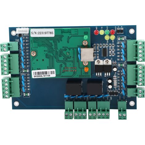 Contrôleur d'accès réseau TCP/IP pour 2 portes, panneau de contrôle avec interface Wiegand (1/5)