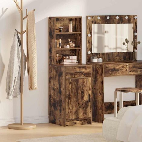 Highboard Geräucherte Eiche 40 x 40,5 x 135 cm Holzwerkstoff