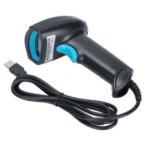 Lecteur de code-barres portable à 360 ° lecture antipoussière étanche sans fil QR code lecteur USB