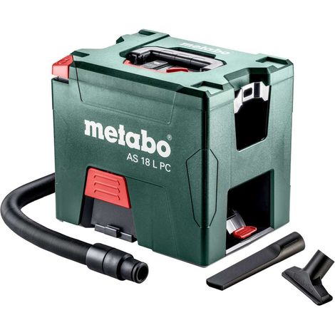 Metabo AS18LPC aspirapolvere a secco a batteria 18 volt + funzione soffiante senza batteria senza caricabatterie