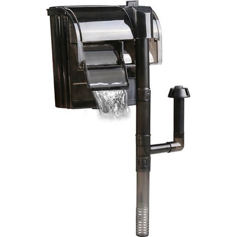 Filtro a cascata esterno per acquario, biofiltrazione dell'acqua, 400 l/h, efficiente (1/5)