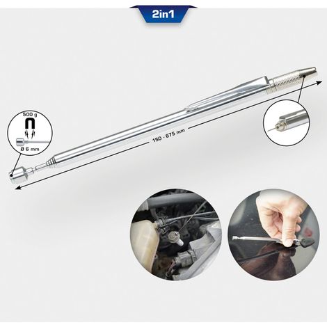 Brilliant Tools 2in1 Teleskop-Magnetheber mit Waschdüsenreinigungs- und einstellwerkzeug (1/5)