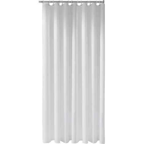 KE Duschvorhang Plan uni 14943, 8 Ösen, lichtgrau, 1800 x 1400 mm (1/2)