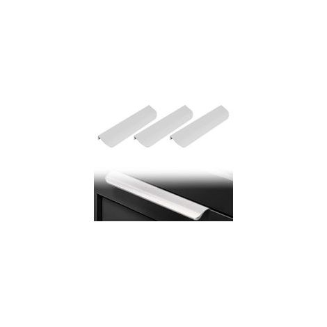 Poignées invisibles pour tiroirs et meubles, poignées de tiroirs de cuisine, poignées de portes-fenêtres, boutons de portes de cuisine en aluminium, poignées de tiroirs et meubles (lot de 3). (1/5)
