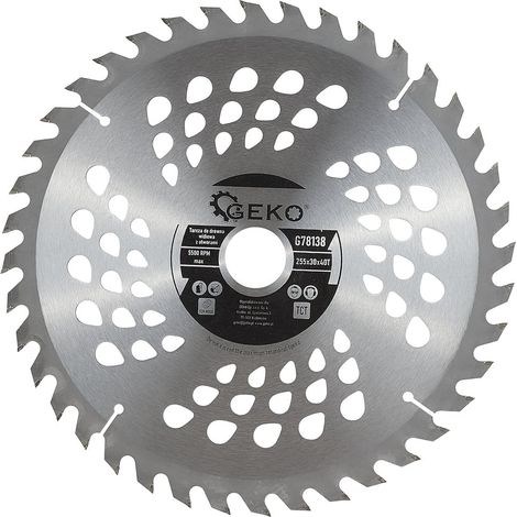 Hoja de sierra para madera 255x30x40T(agujeros) (25) (1/2)