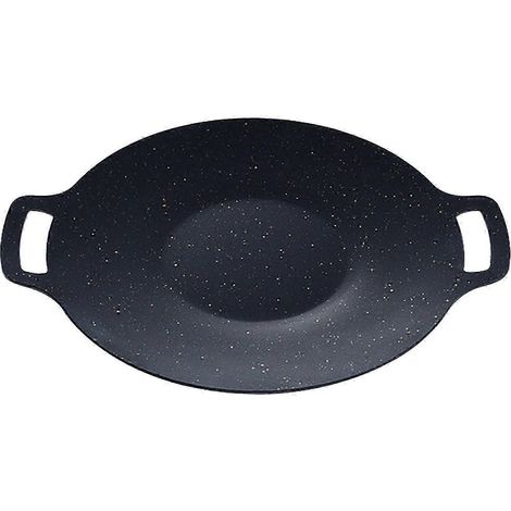 Koreanischer BBQ-Grill, Grillzubehör, Grillpfanne für Zuhause, Herd, Camping, Reisen-Diameter 28cm (1/5)