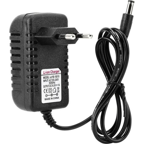 Chargeur Universel, Adaptateur 16.8 V / 1 A Chargeur Adaptateur Secteur Li-ION Adaptateur Multi Tension Adaptateur Chargeur Remplacement AC (UE) (1/5)