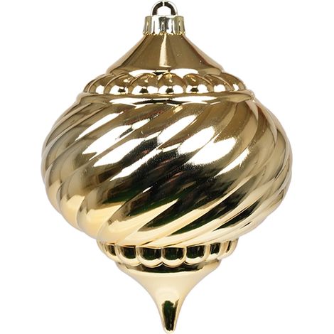 ARPIMEX Sfera Goccia Rigata di Natale D 150 Mm Plastica Oro