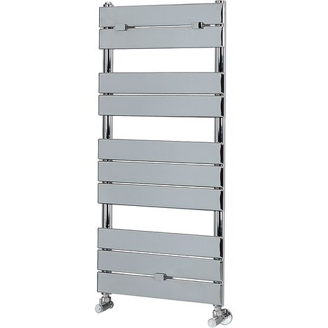 Milano Lustro Chrome Flat Panel Heated Towel Rail Radiator - 1000mm x 450mm (1/4)