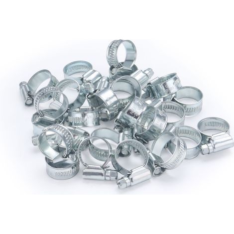 Collier de serrage acier largeur 12 mm AROZ Ø12 à 20 mm x25 colliers