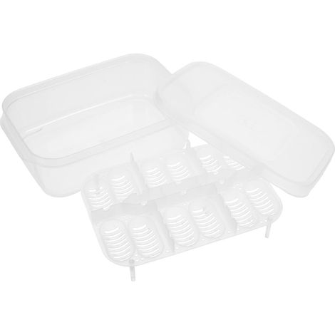 Boîte D'incubation pour Reptiles Plateau D'élevage de Serpents en Plastique 12 Compartiments PP Fenêtre Transparente pour L'éclosion des Œufs de Lézards et Autres Reptiles (1/5)