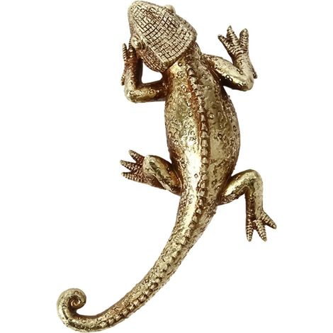 Figurine De Lézard  Sculpture Animale en Résine 3D - Décoration Murale de Lézard Caméléon pour la Maison  pour La Décoration du Bureau À Domicile du Salon De La Cuisine Bureau De La (1/5)