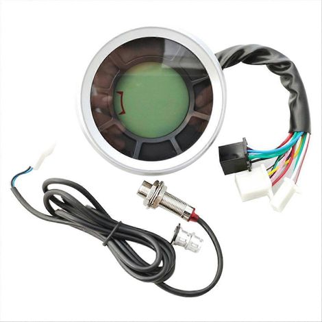 Compteur de vitesse numérique LCD universel pour moto (1/5)