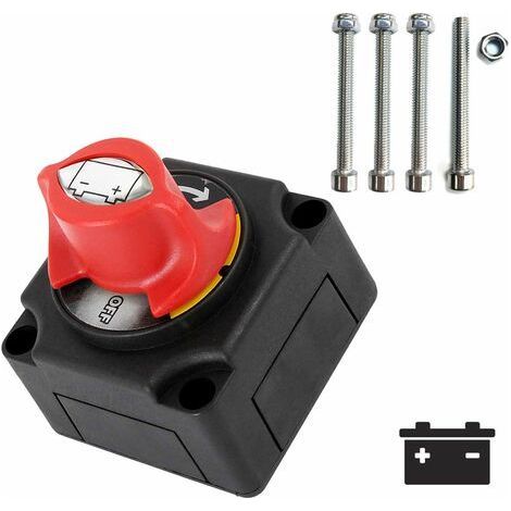 Isolateur de batterie 12-48 V - Coupe/Arrêt de batterie - Interrupteur de déconnexion pour bateau, voiture, petit yacht, camping-car, camion, camping-car, véhicule utilitaire (1/5)