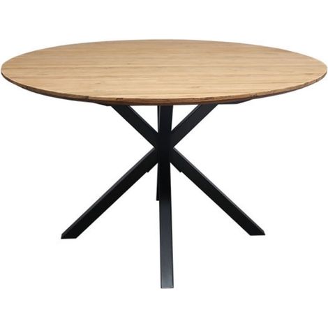 Table ronde teck massif recyclé 130cm BAHIA Casita BAHTARO 211 (1/2)