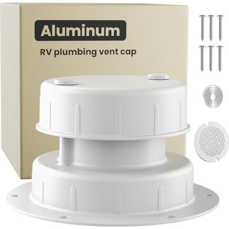 Aluminium-Rohrleitungs-/Ablaufentlüftungskappen-Set für Wohnmobildächer, Außenzubehör für Wohnmobile und Campervans (1/5)