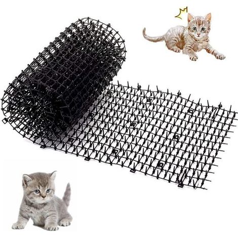 Tierabwehr Spikes Matte 2m x 30cm für Garten & Innenbereich