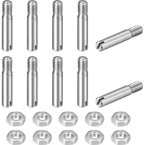 10Pcs Goujon Cylindrique À Fente M2.5 x 10mm Acier Inoxydable 304 (1/5)