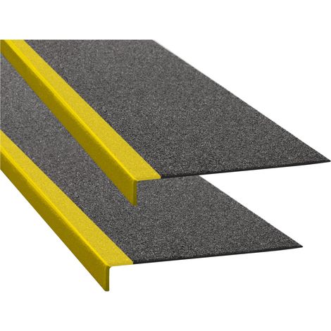 Moravia Antirutschwinkel schwarz Kante gelb 230 x 800 x 30 mm