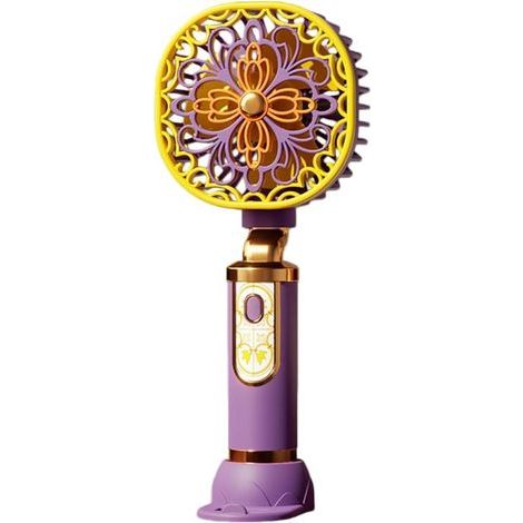 Mini ventilateur floral portable 2026 avec support de téléphone, ventilateur de bureau portable rechargeable à 3 vitesses avec base, ventilateur de refroidissement personnel USB léger pour voyage (1/5)