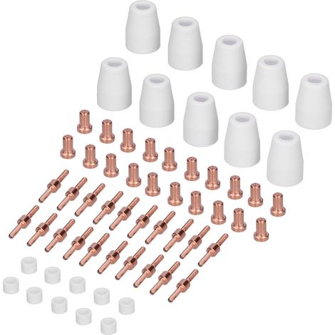 Kit de rechange plasma PT‑3160Pcs pour torche de soudage, buses et électrodes de rechange pour découpe et soudure. (1/5)