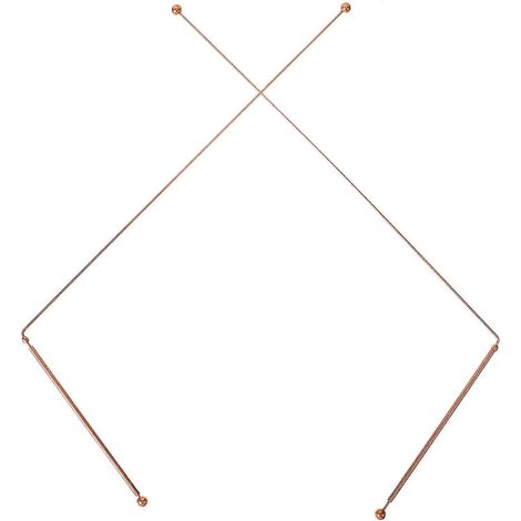 Baguette de sourcier en cuivre (lot de 2), flexible et rotative, outil de divination portable.-26X11.5CM-As Shown (1/3)