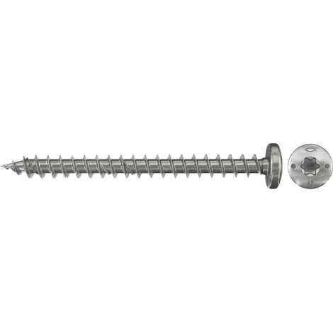 Fischer 200x Power-Fast 3 x 20 tête demi-ronde acier inoxydable A2 filetage complet étoile interne TX - 657355