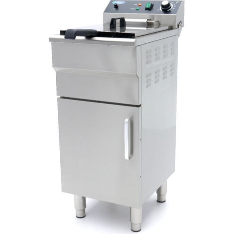 Friteuse Professionnelle ECO 16 L - 1 paniers - avec robinet de vidange et support - 230V, MONO