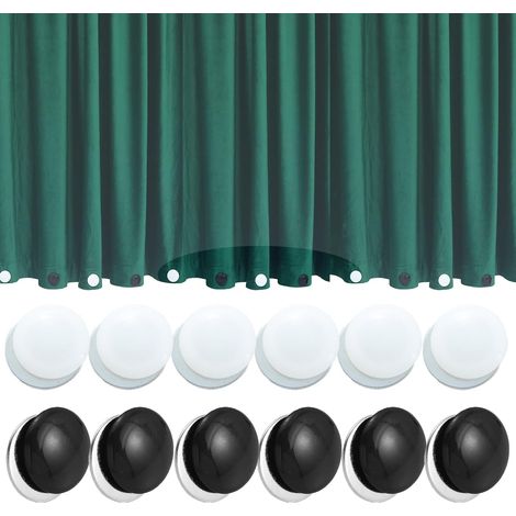 12 PCS Aimant rideau de douche, bande de plomb pour embrasse rideau  Accessoires de poids pour rideau de douche (1/5)