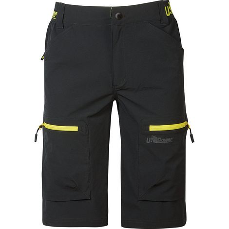 Pantaloncini da lavoro U-Power Ares U-4 stretch - XXL - Nero