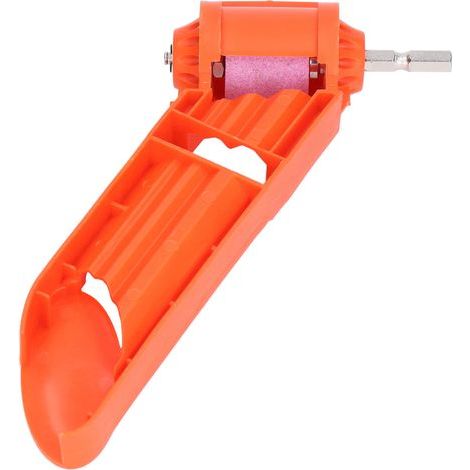 Korund-Bohrerschärfer, tragbare orange Schleifscheibe zum Schärfen von Rotationswerkzeugen, Schleifzubehör für elektrische Bohrmaschinen und Schleifmaschinen. (1/5)