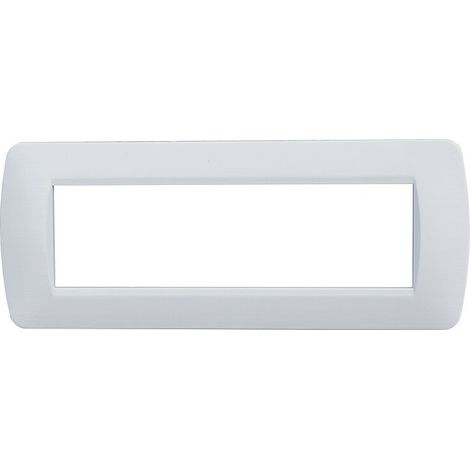 ETTROIT 7-Sitzer-Teller, Satinweiß, kompatibel mit Bticino Living Light 7p LN85701