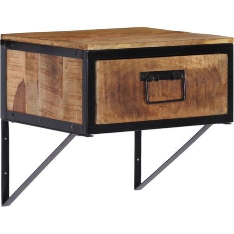 vidaXL Comodino 40x35x40 cm in Legno Massello di Mango (1/5)