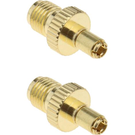 Adattatore RF 2X SMA femmina a connettori coassiali TS9 maschio placcati in oro per antenne di trasmissione dispositivi LAN wireless Wi-Fi (1/5)