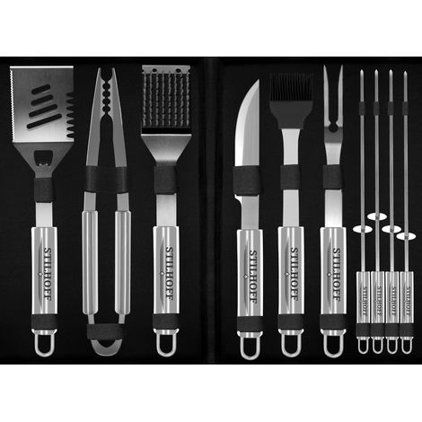 Set di accessori per STILHOFF STRONG GRILL, posate e utensili, 11 pezzi + valigetta (1/5)