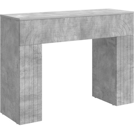 Maison Exclusive - Couchtisch Betongrau 102 x 35 x 75 cm Holzwerk