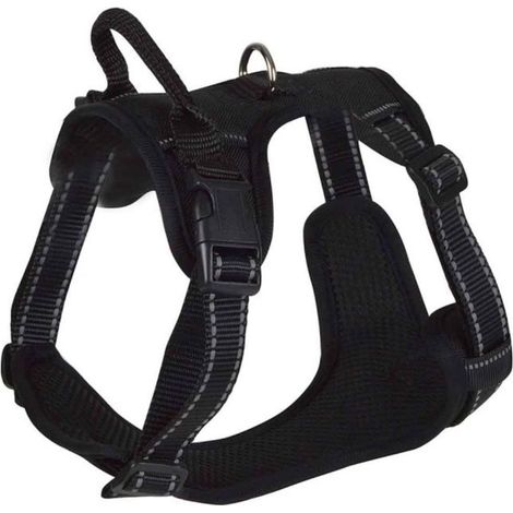 Harnais Anti-Traction Réfléchissant "Expert" - Noir - Taille XL (de 81 à 100 cm) - Livraison gratuite (1/4)