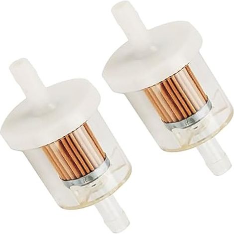 Compatible avec 2 filtres à carburant universels 691035 493629 40 microns 1/4 en ligne pour Briggs & Stratton Kawasaki 49019-7001 Kohler 2505007S Husqvarna (1/4)