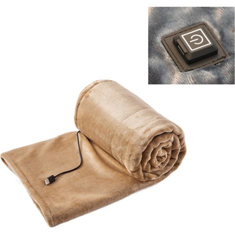Couverture Chauffante USB Épaisse en Flanelle pour Bureau et Travail (1/5)
