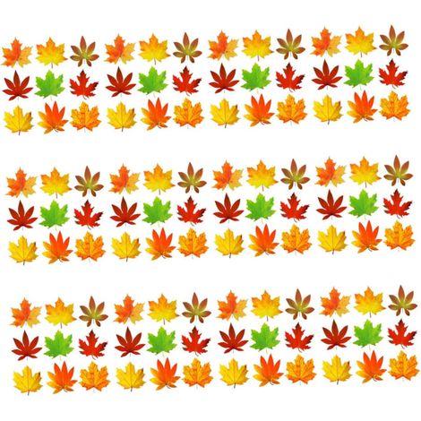 270 Pieces Autumn Decorations, Paper Maple Cutouts with Adhesive Dots for Walls, Schools, Offices, Homes, Thanksgiving, and Parties (1/5)