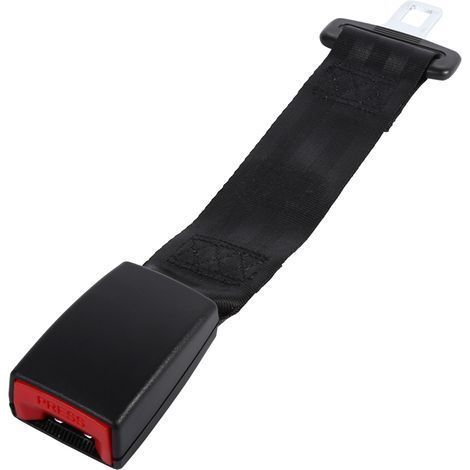 Verstellbare Autosicherheitsgurtverlängerung mit Schnalle, schwarz, universeller Autoadapter (1/4)