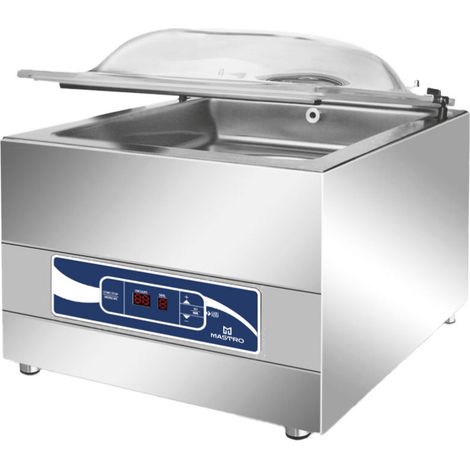 Machine sous vide à cloche, soudure 350 mm, 10 m³/h 460x520x420 mm - VIRTUS