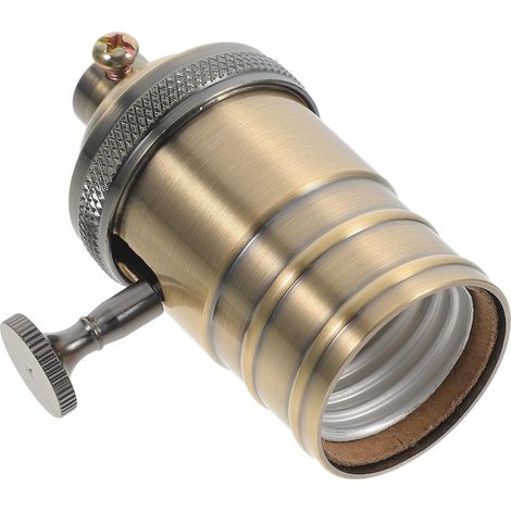 Douille de Lampe Métal Rétro E26/E27, Adaptateur Stable pour Supports de Douilles, Compatible pour DIY Your Lighting Fixtures, Installation Facile, 600w Max (1/5)