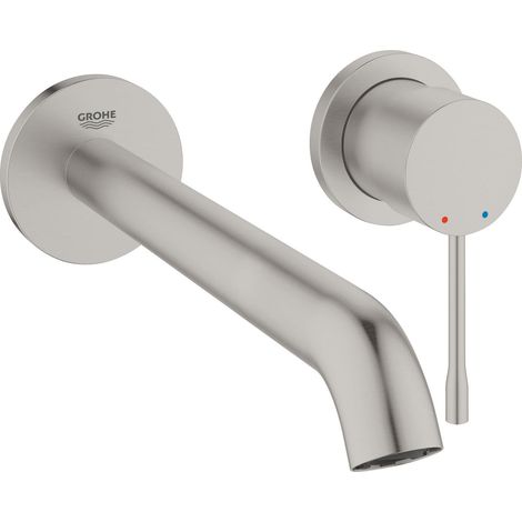Mitigeur Taille L, Robinet pour Lavabo de Salle de Bains (2 Trous, Facile à Installer), Supersteel, 19967DC1 (1/5)